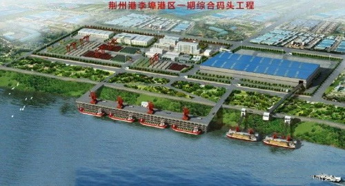 湖北一永久性砂石集并中心建成，總投資約2.5億元，年設(shè)計吞吐量360萬噸